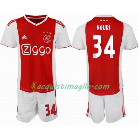 Divisa di Calcio Ajax NOURL 34 Bambino Prima 2018/2019